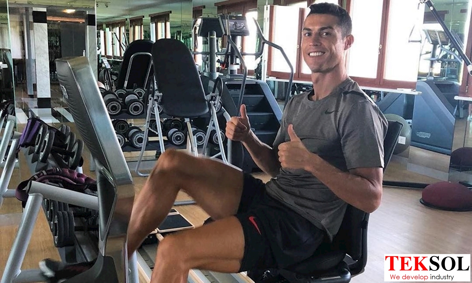 CR7 luyện tập
